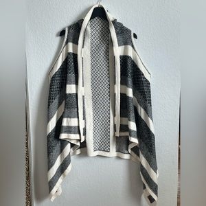 Black and white sweater vest